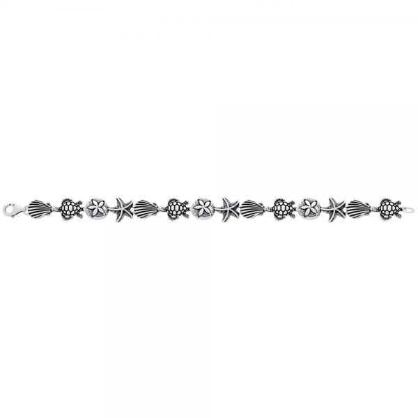 Bratara argint 925 cu stele scoici si broscute testoase [2]